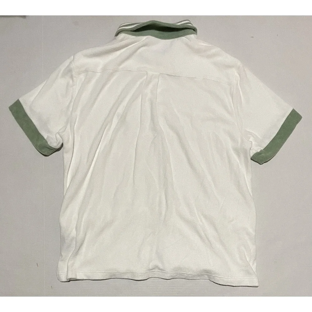 Unbranded White & Sage Tennis Zip-Front Tunic - Picture 7 of 7